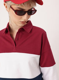 DressBerry Boss Babe Colorblocked Boxy Crop Sweatshirts
