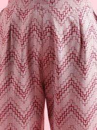 KALINI Floral Printed Regular Straight Kurta With Trousers & Dupatta