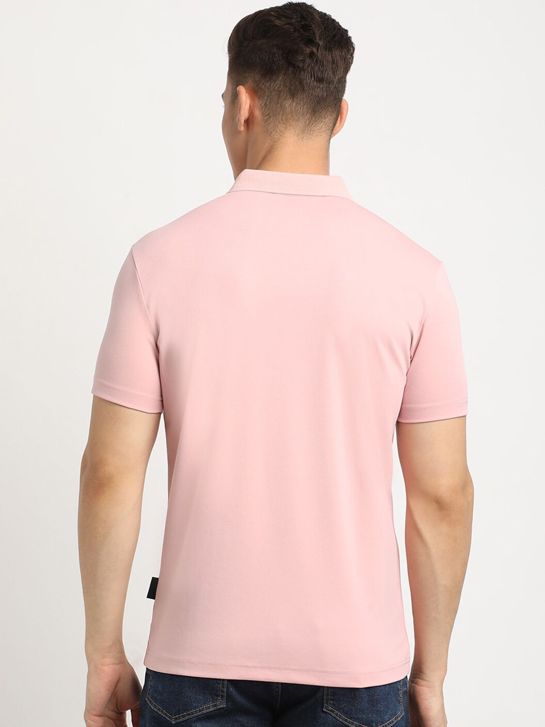 THE BEAR HOUSE Polo Collar Short Sleeves Slim Fit T-shirt