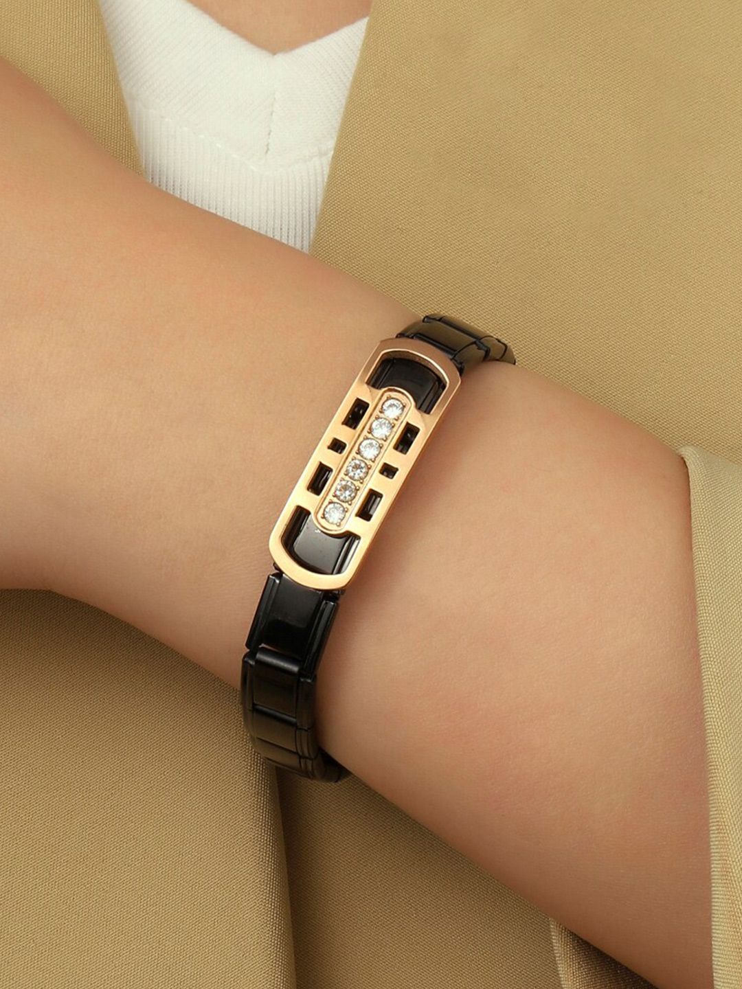 SALTY Hazel's Echo Stainless Steel Kada Bracelet