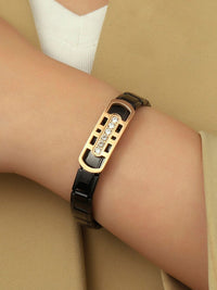 SALTY Hazel's Echo Stainless Steel Kada Bracelet