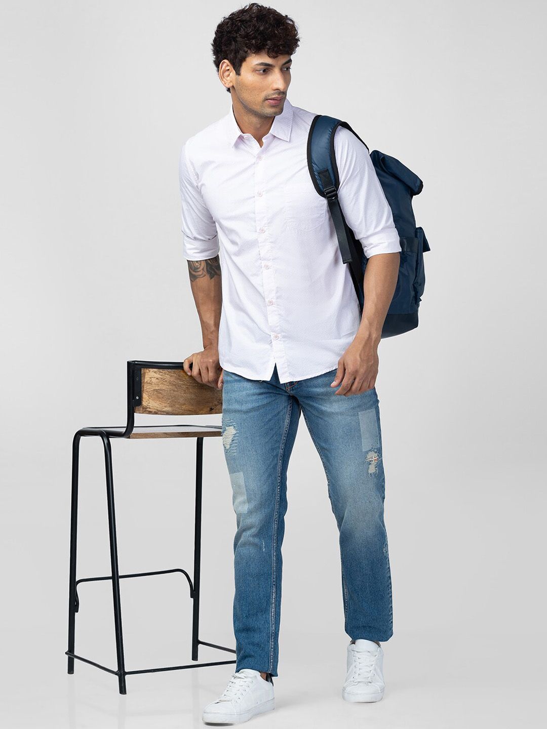 SPYKAR Men Mildly Distressed Heavy Fade Cotton Jeans