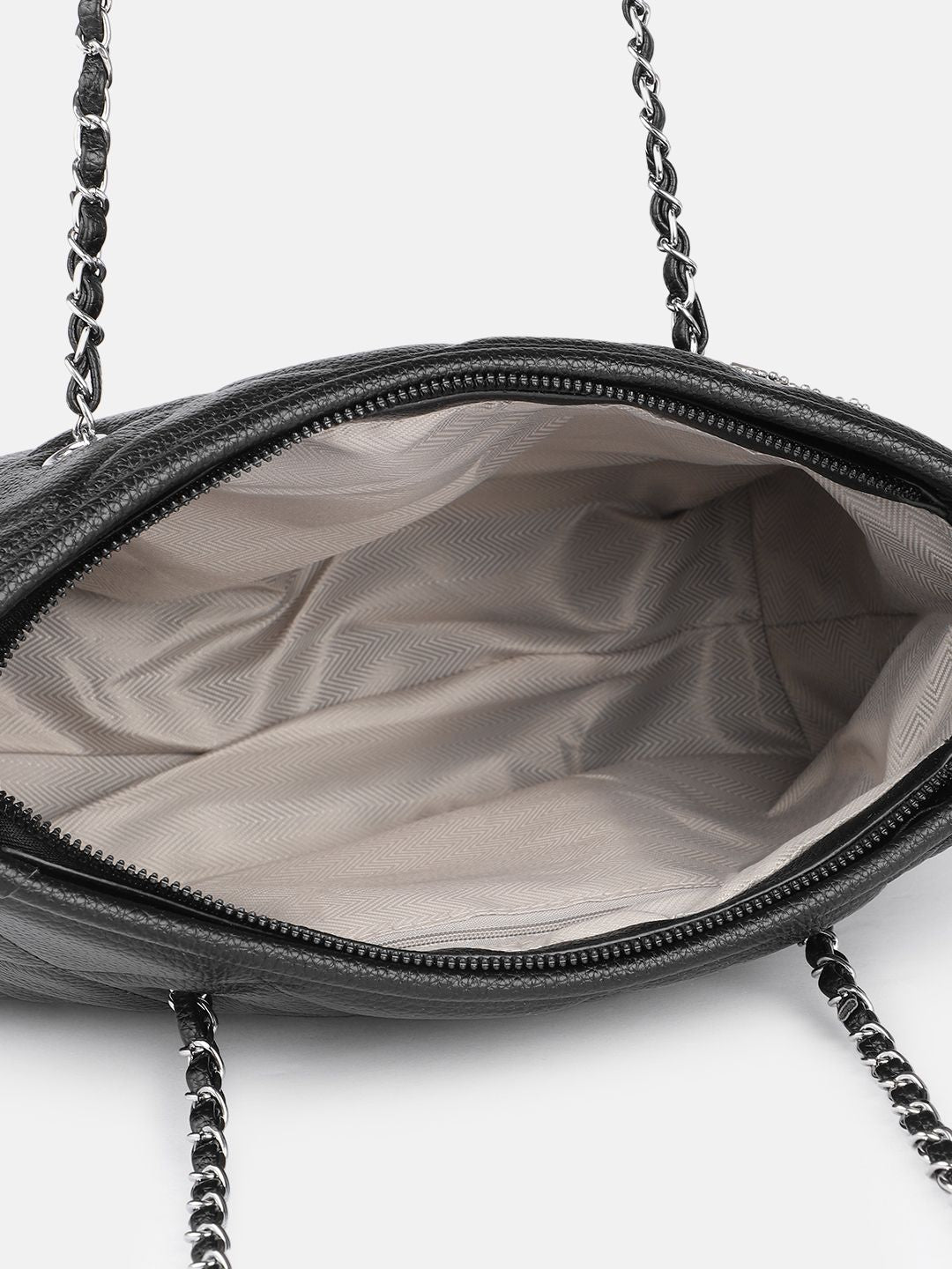 DressBerry Quilted Structured Shoulder Bag