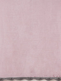 Tikhi Imli Pink Solid Embellished Border Saree