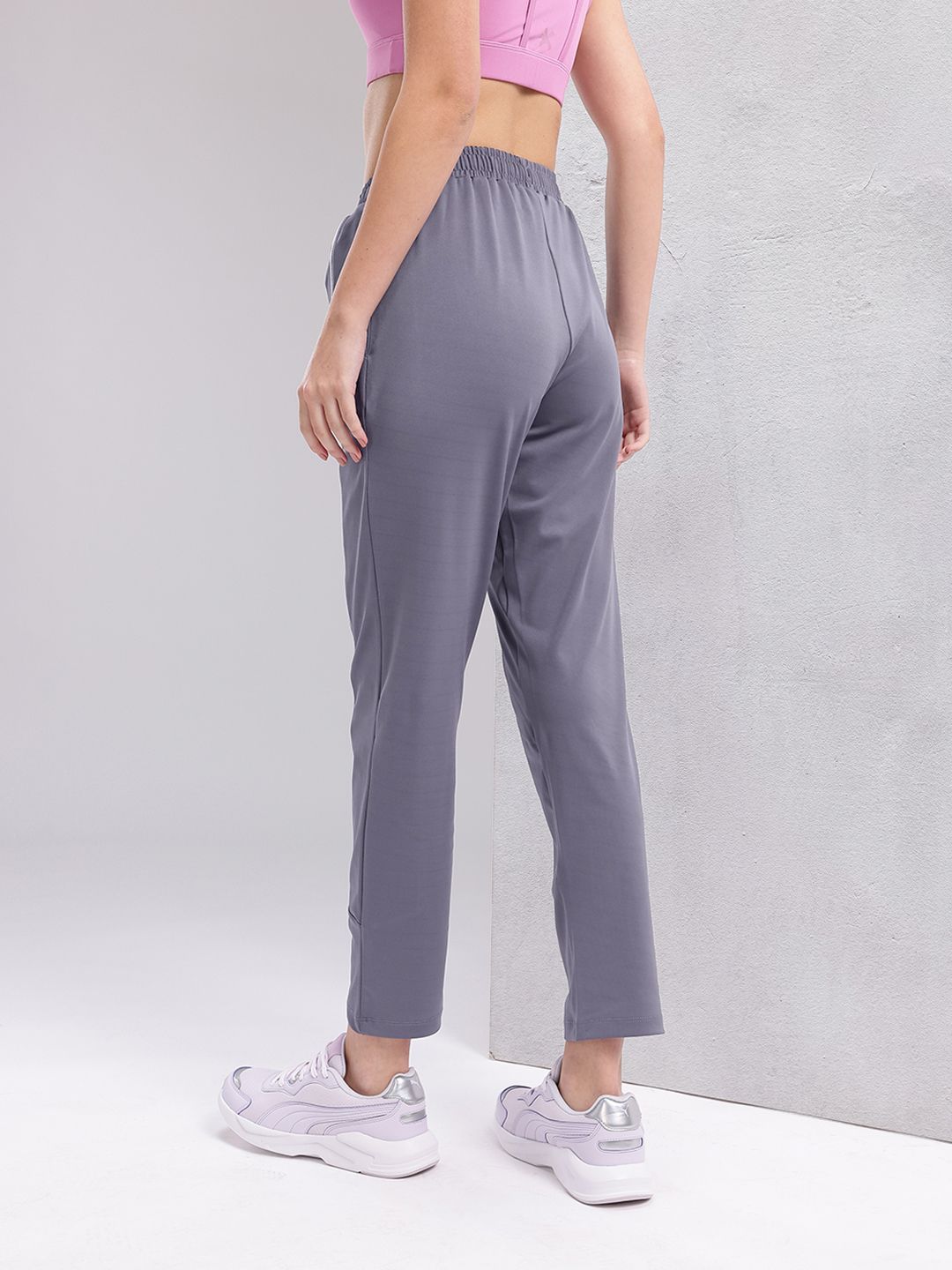 HRX by Hrithik Roshan Women Contrast Piping Rapid-Dry Training Track Pants