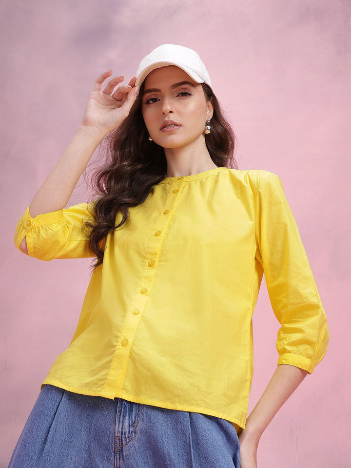 DressBerry Shirt Style Pure Cotton Top