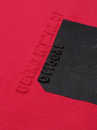 Being Human Embossed Detail Patchwork Round Neck T-shirt