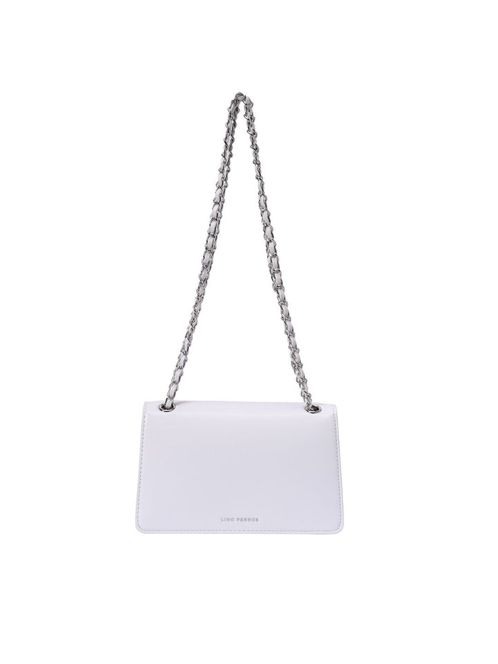 Lino Perros Shoulder Bag with Floral Detail