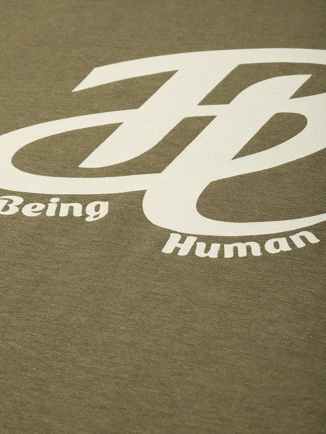 Being Human Brand Logo Printed Pure Cotton T-shirt