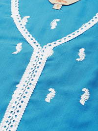 Anouk Women Ethnic Motifs Embroidered Regular Kurta with Trousers