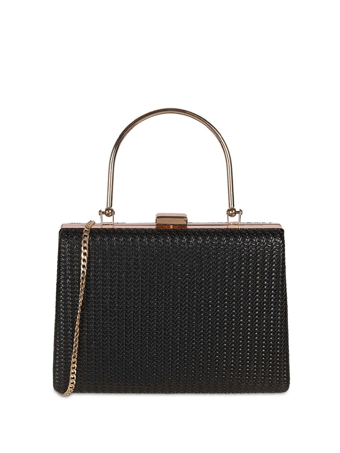 Metro Textured Box Clutch