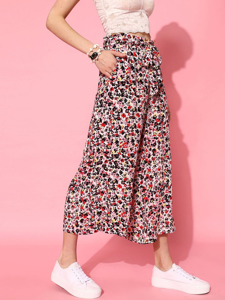STREET 9 Women Multi-coloured Floral Trousers