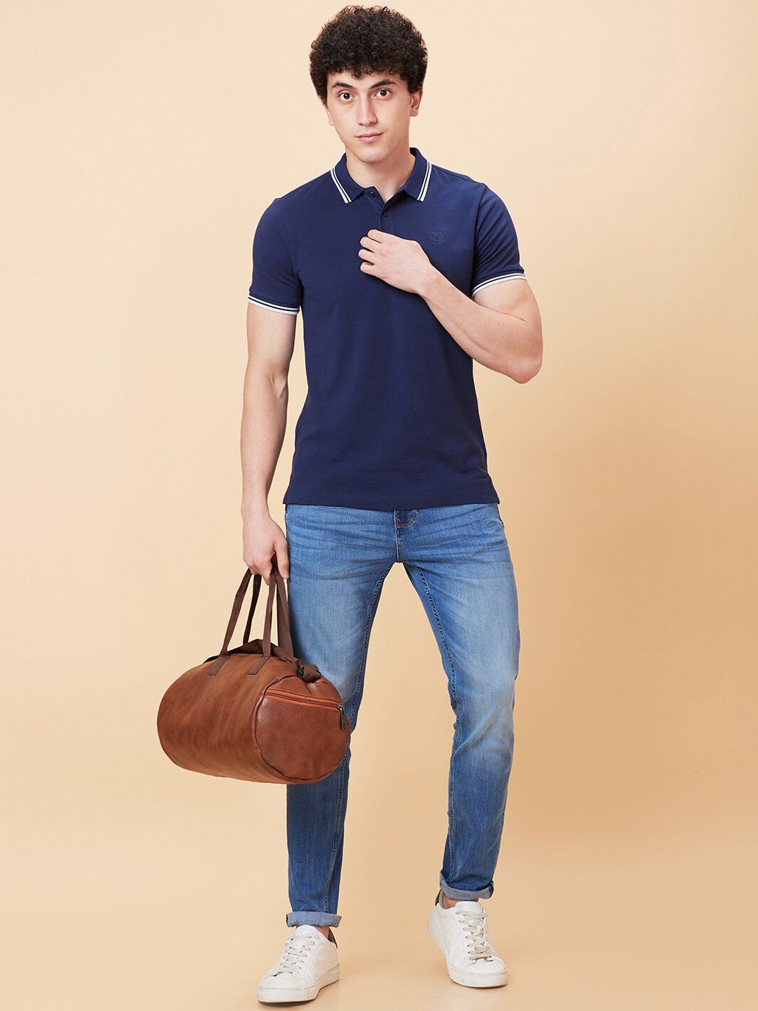 Being Human Men Slim Fit Clean Look Heavy Fade Stretchable Jeans
