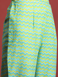 Indo Era Bandhani Printed Pure Cotton Kurta with Trousers