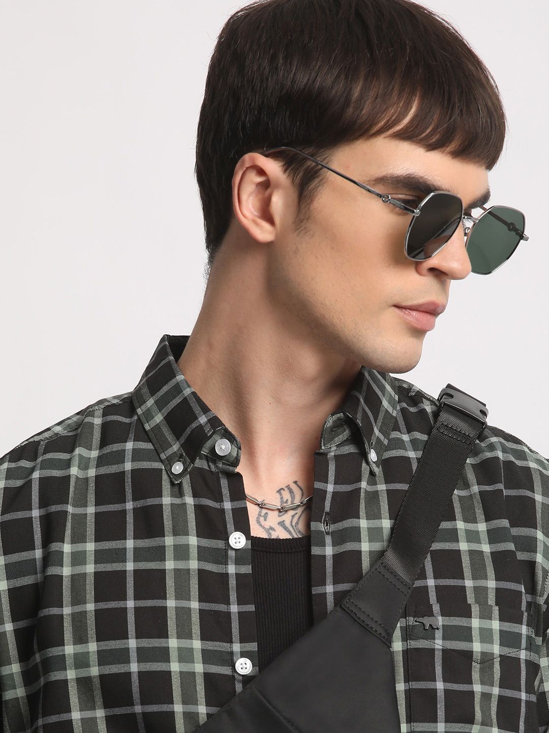 THE BEAR HOUSE Checked Slim Fit Casual Shirt