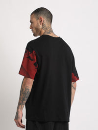 THE BEAR HOUSE Abstract Printed Regular Fit Cotton T-shirt