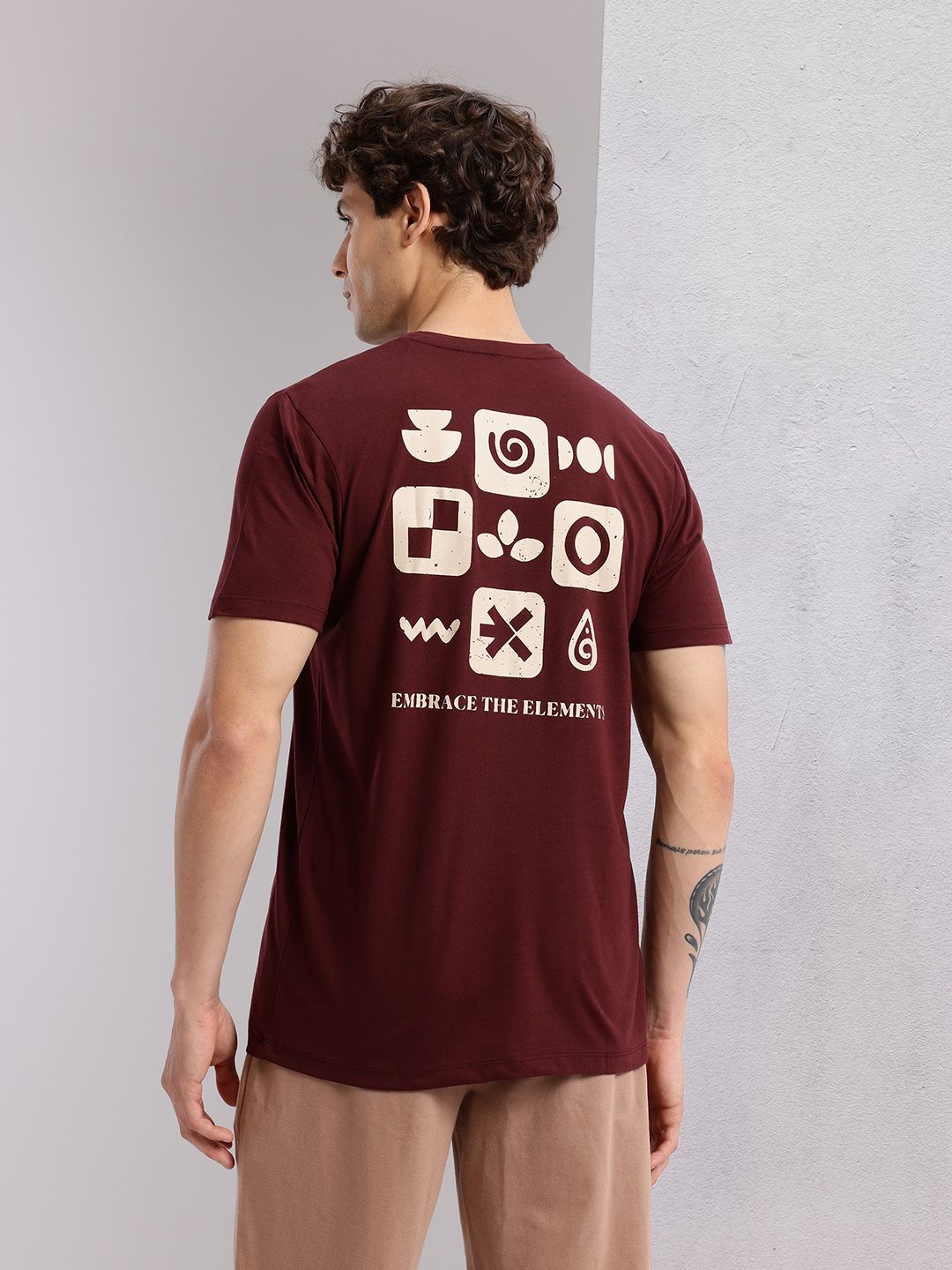 HRX by Hrithik Roshan Men Typography Printed Yoga T-shirt
