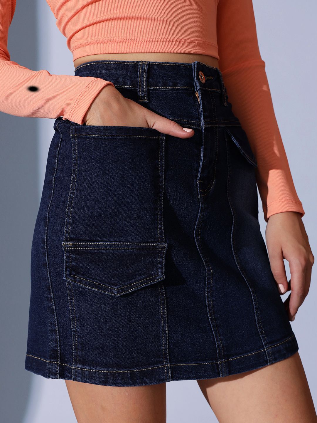 STREET 9 A-Line Above-Knee Skirt