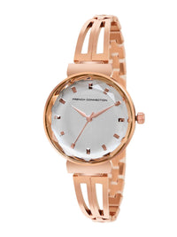 French Connection Women Stainless Steel Bracelet Style Straps Analogue Watch FCN053B