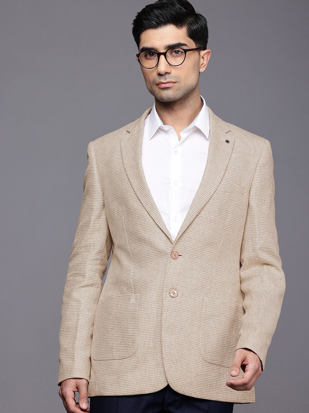 Raymond Self Designed Single-Breasted Contemporary Fit Party Blazer