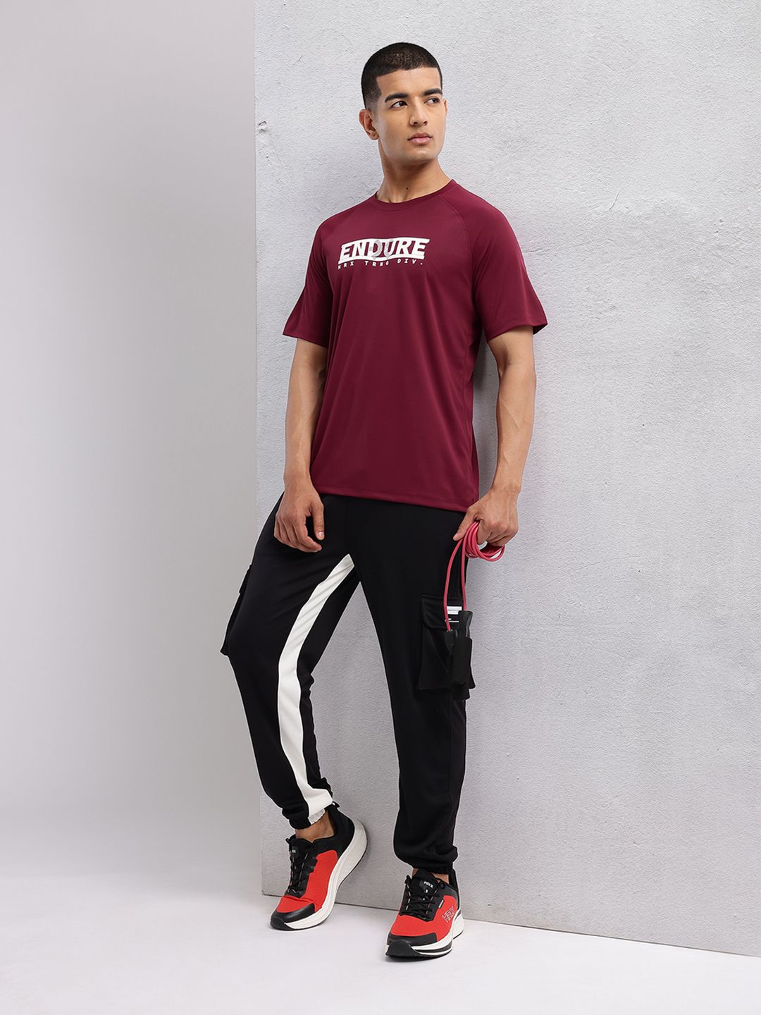 HRX by Hrithik Roshan Typography Printed Rapid-Dry Training T-shirt