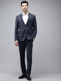 Park Avenue Super Slim Fit Checked Notched Lapel Single-Breasted Formal 2 Piece Suits