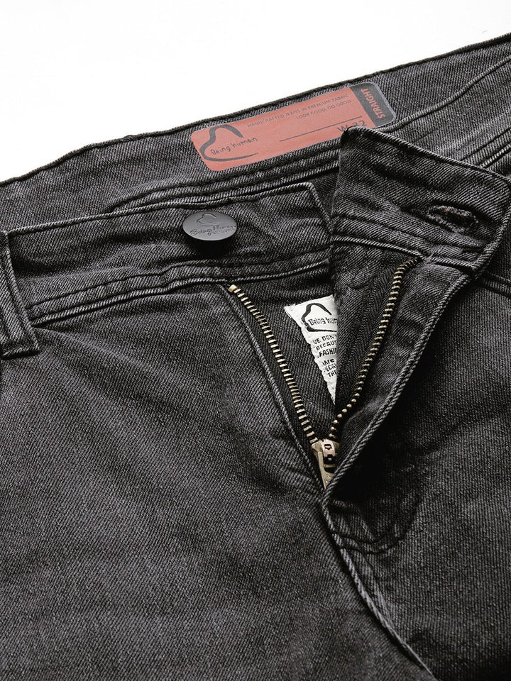 Being Human Men Straight Fit Light Fade Stretchable Jeans