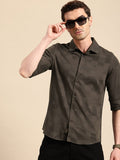 Being Human Slim Fit Self Checked Casual Shirt