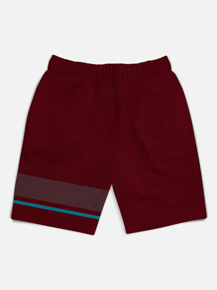 HELLCAT Pack of 5 Boys Trendy Printed Mid Rise Cotton Shorts