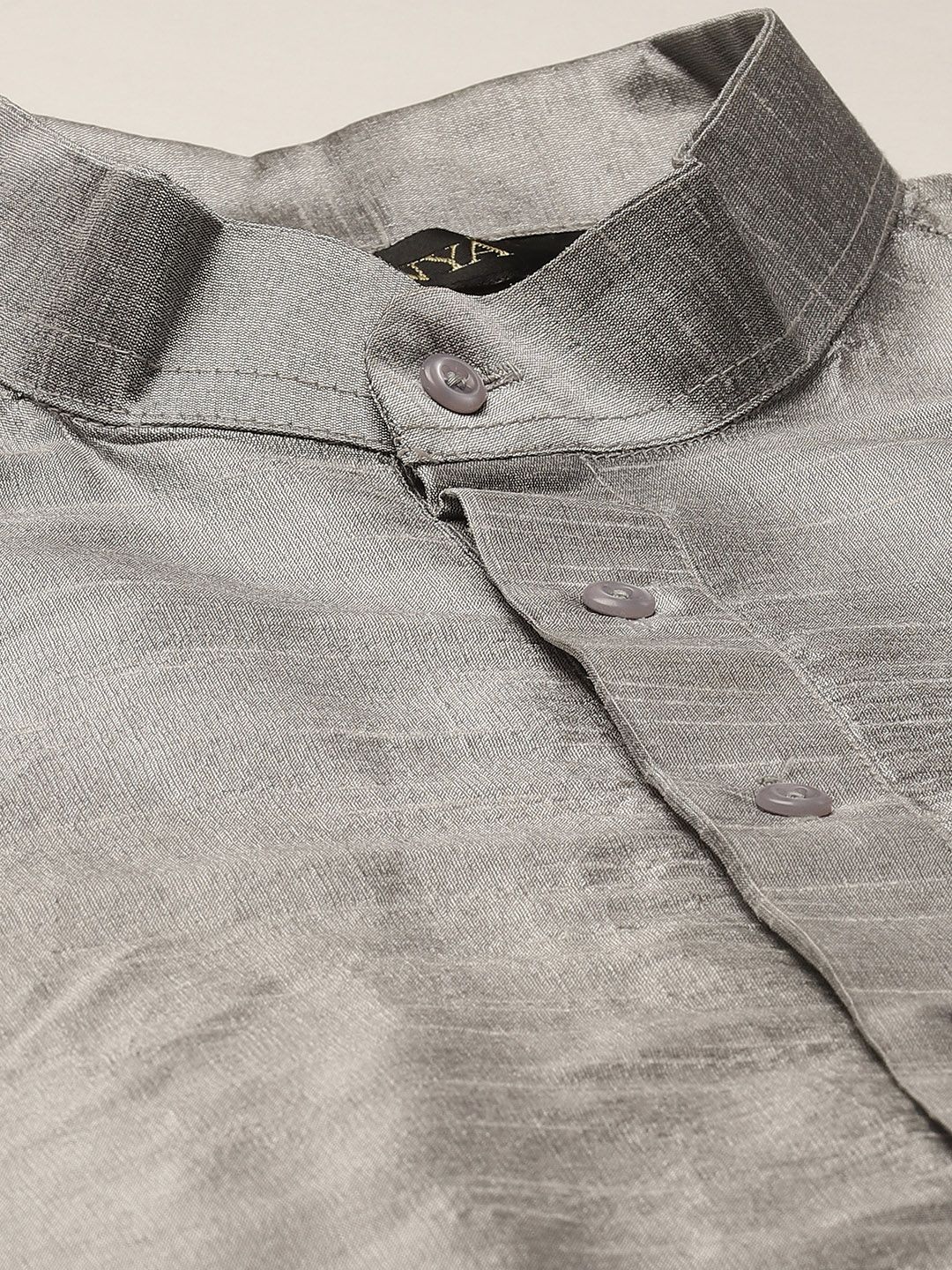 SOJANYA Men Grey Kurta with Churidar With Jacket