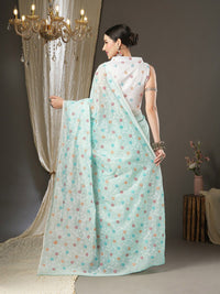 Saree mall Floral Emboidered Festive Sarees