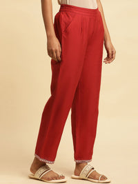 W Women Ethnic Parallel Trousers