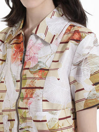 RAREISM Horizotal Stripes Cotton Shirt Style Top