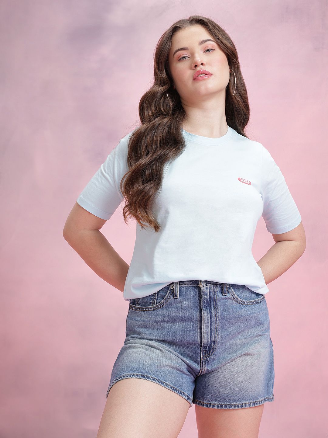 DressBerry Graphic Printed Pure Cotton T-shirt
