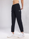 HRX by Hrithik Roshan Women Mid-Rise Rapid-Dry Training Track Pants with Toggle Hem