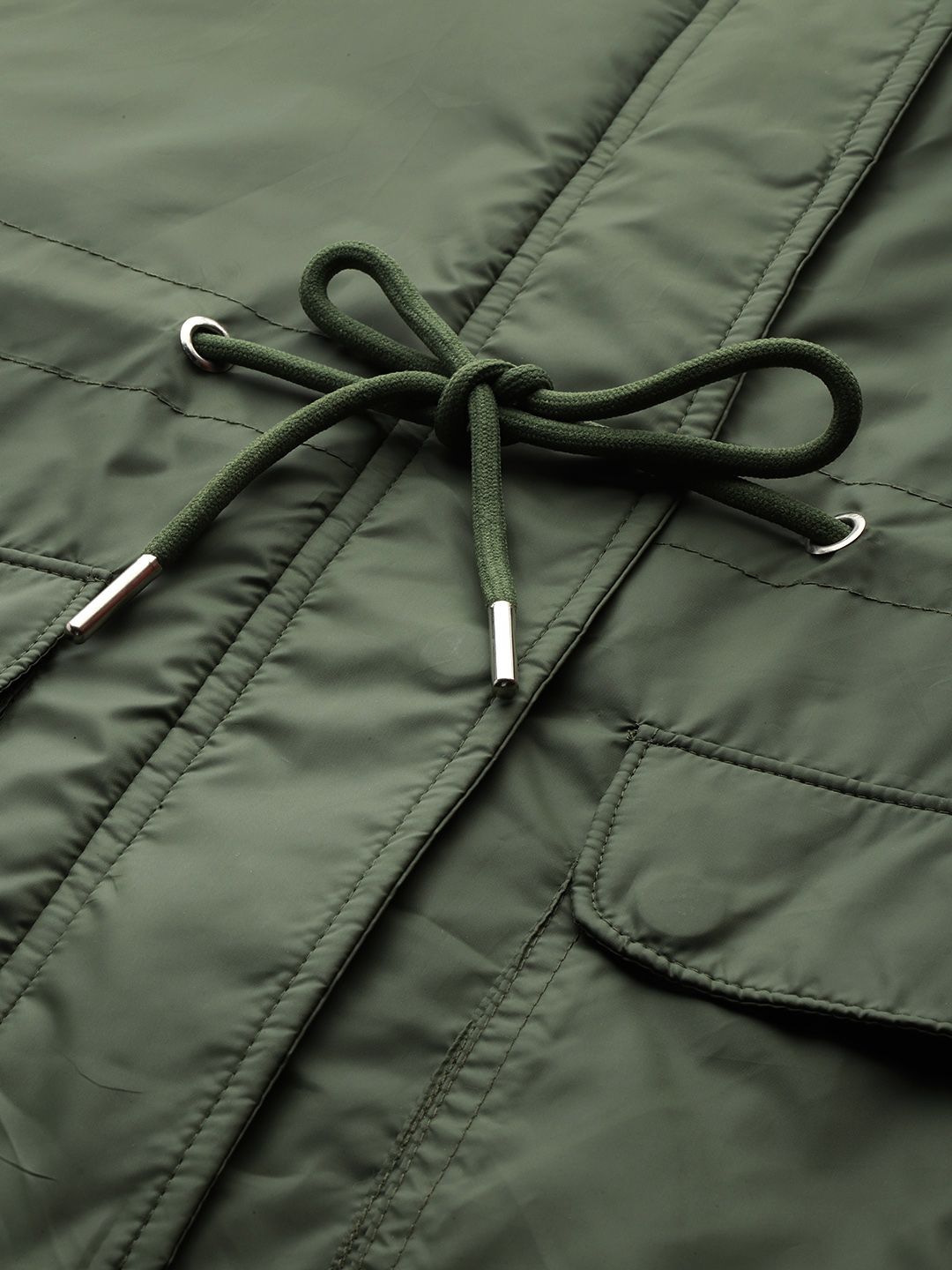 DressBerry Cinched Waist Hooded Jacket