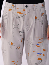 The Indian Garage Co Abstract Printed Cotton Loose Fit Trouser