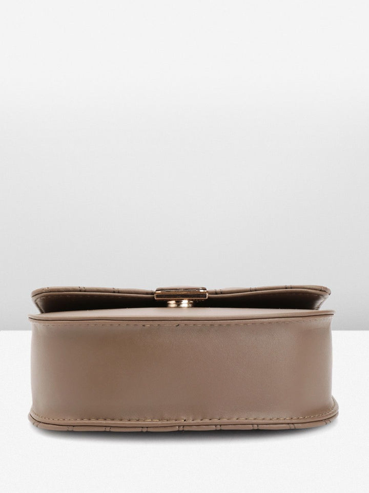 DressBerry Quilted Structured Satchel