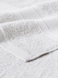 MYTRIDENT White Solid 500 GSM Pure Cotton Soft  Plush Bath Towel