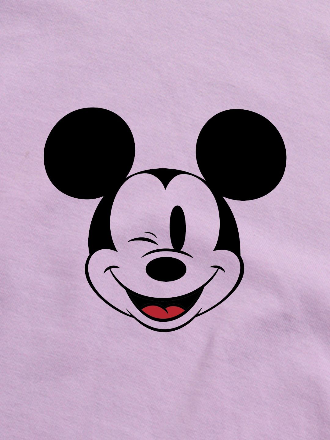 Bewakoof Mickey Mouse Printed Round Neck Cotton T-shirt