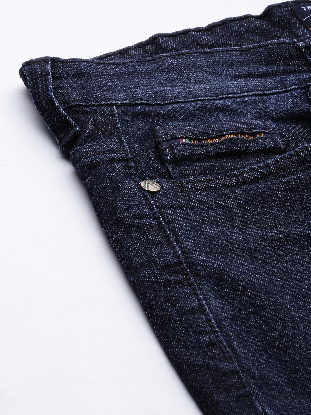 The Indian Garage Co Men Blue Slim Fit Light Fade Stretchable Jeans