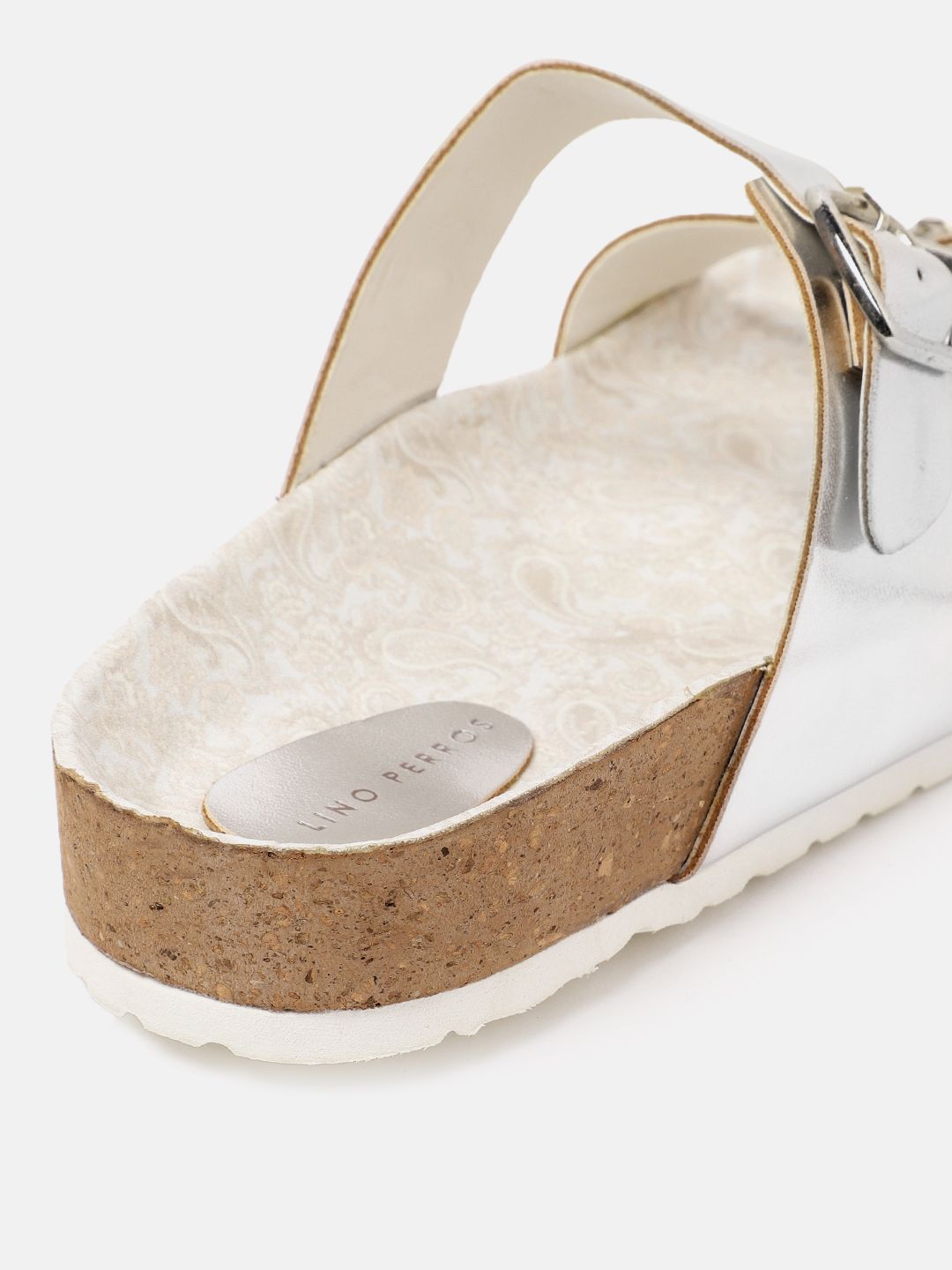 Lino Perros Women Open Toe Flats with Buckle Detail