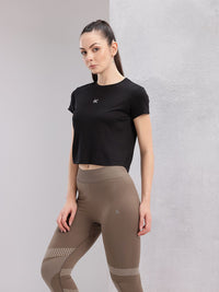 HRX by Hrithik Roshan Rapid-Dry Running Crop T-shirt