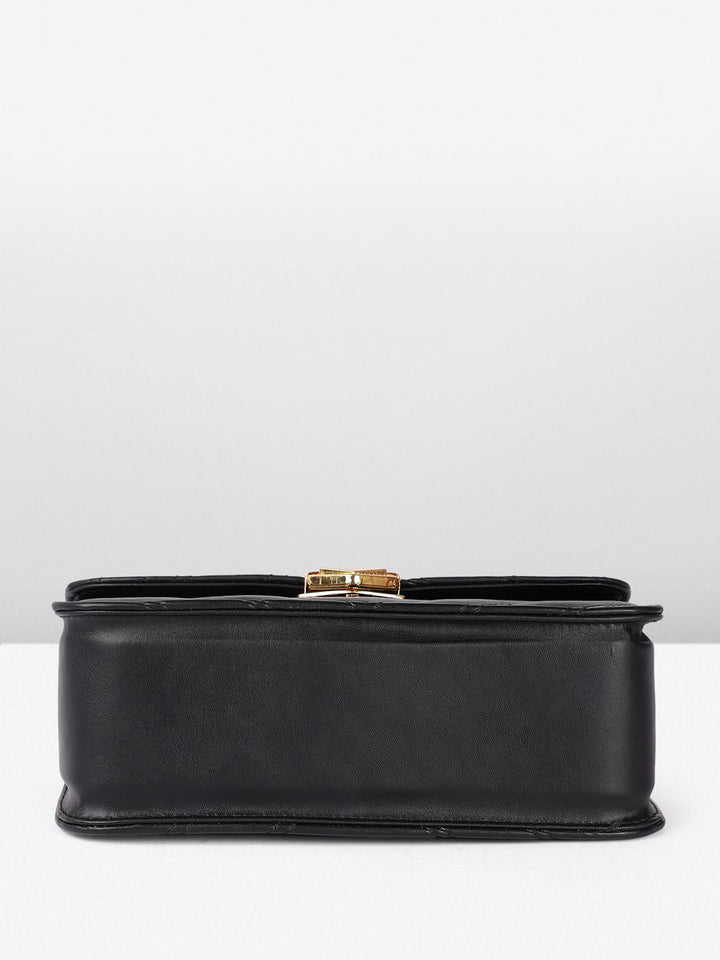DressBerry Quilted Structured Shoulder Bag
