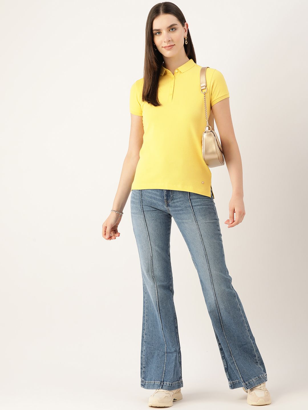 Monte Carlo Polo Collar Pure Cotton T-shirt