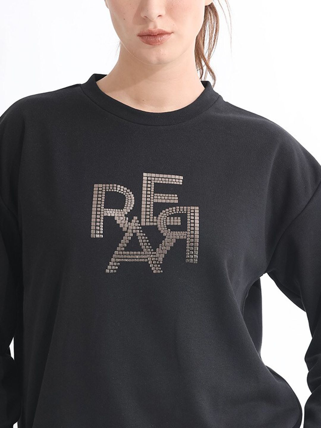 RAREISM Typographic Printed Cotton Sweatshirt