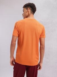 HRX by Hrithik Roshan Typography Print Rapid-Dry Training T-shirt