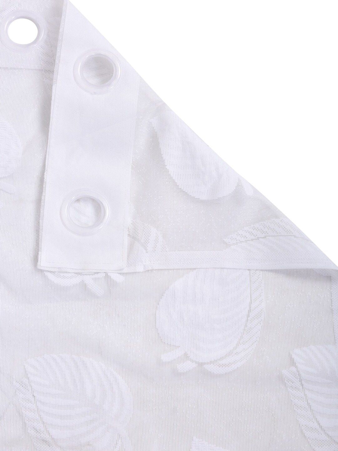 HOSTA HOMES White Floral Long Door Curtain