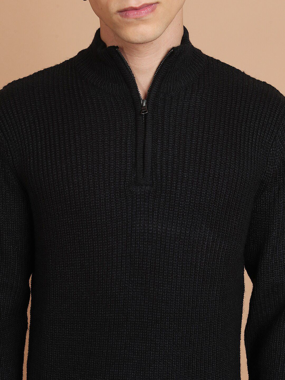HIGHLANDER Cable Knit Long Sleeves Acrylic Pullover