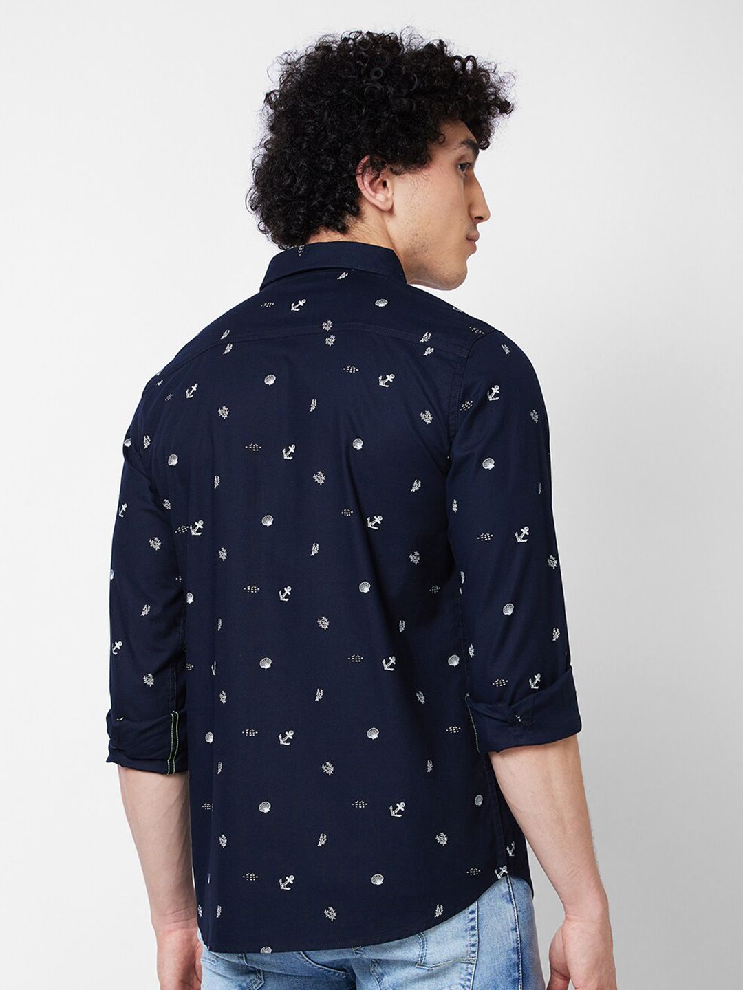 SPYKAR Opaque Conversational Printed Casual Shirt